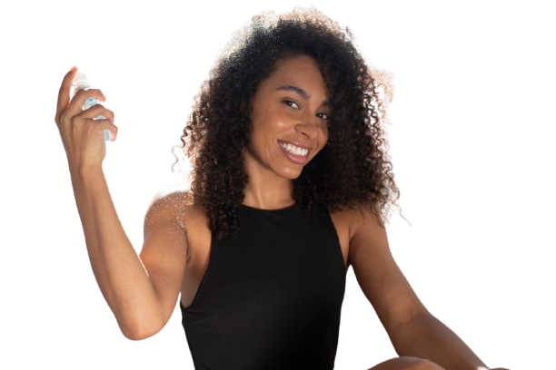 Medium Shot Smiley Woman With Afro Hair Removebg Preview